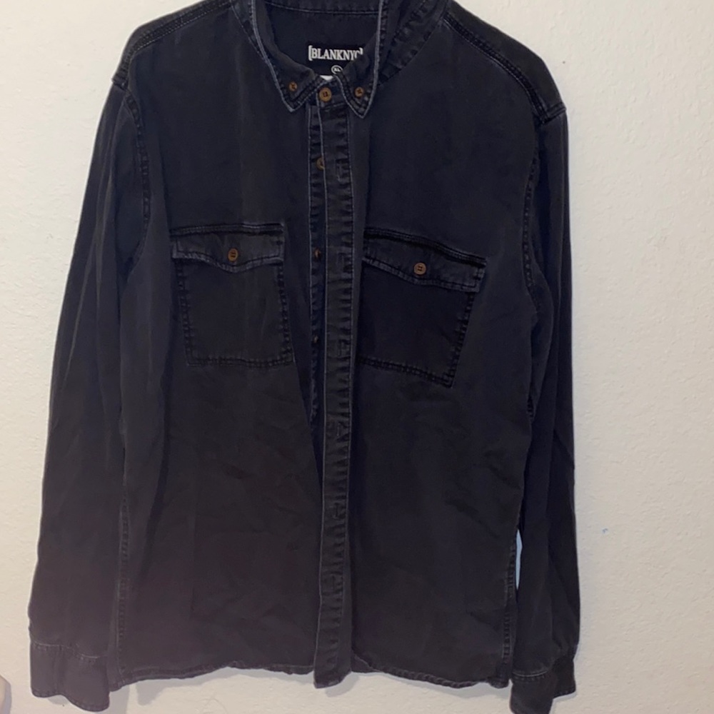Black Jean jacket with buttons